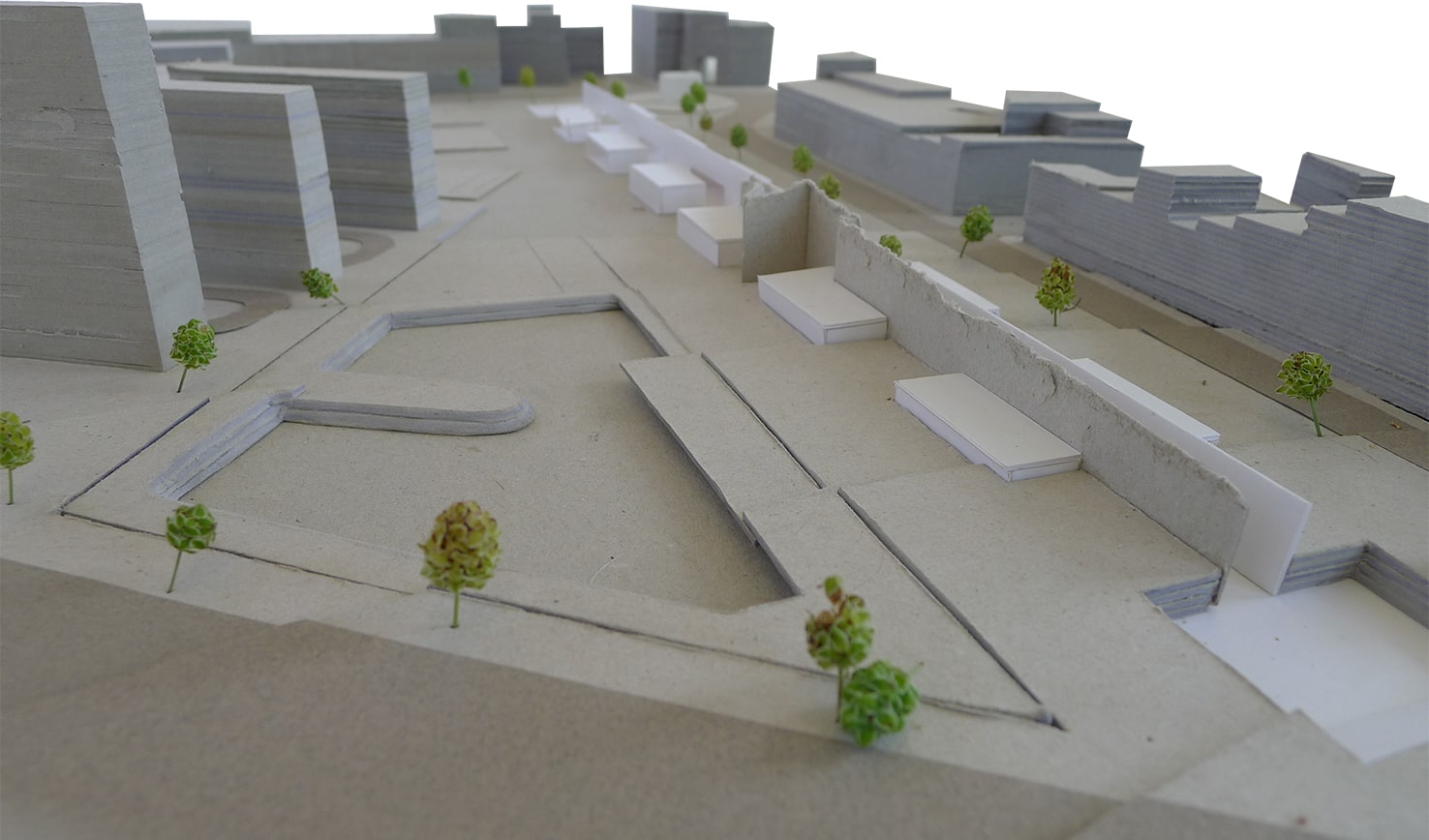 Maquette du projet et de ses abords