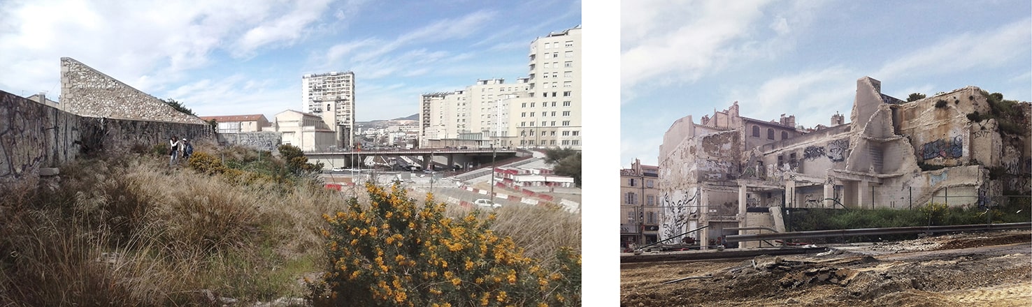 Mur existant : relevé photographique